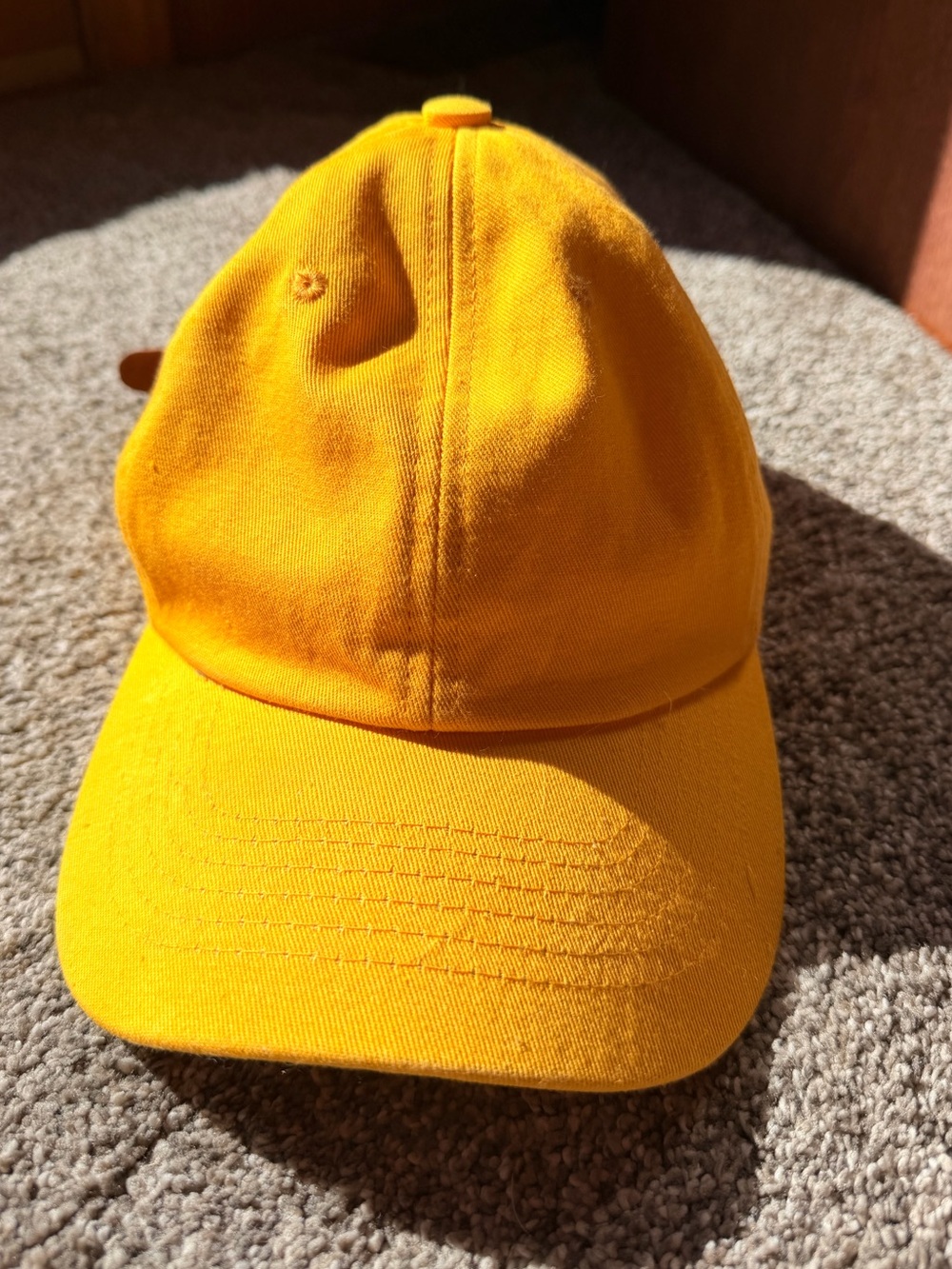GIGI PIP Yellow Cotton Baseball Bucket Hat